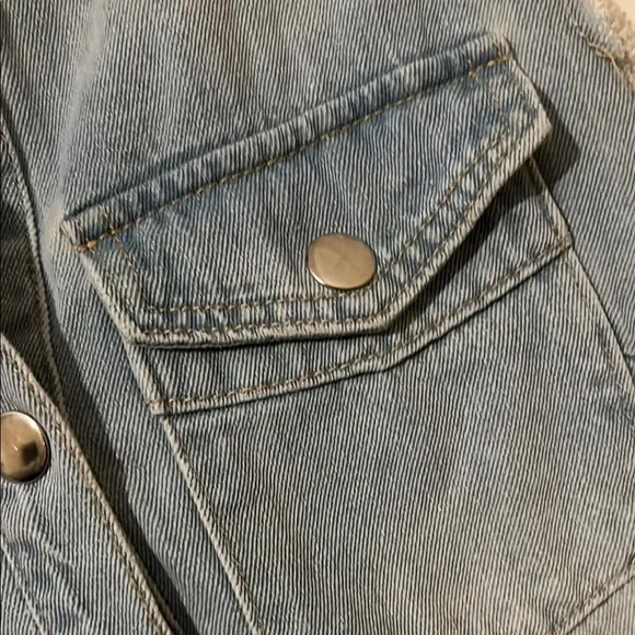 Denim Sleeveless Romper - Picture 7 of 7